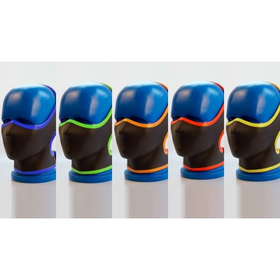 (RD1097)Luxury Customize Handmade 4mm Thickness Neoprene Hood 0.4mm Color PU Leather Mask (RD1097)Luxury Customize Handmade 4mm Thickness Neoprene Hood 0.4mm Color PU Leather Mask